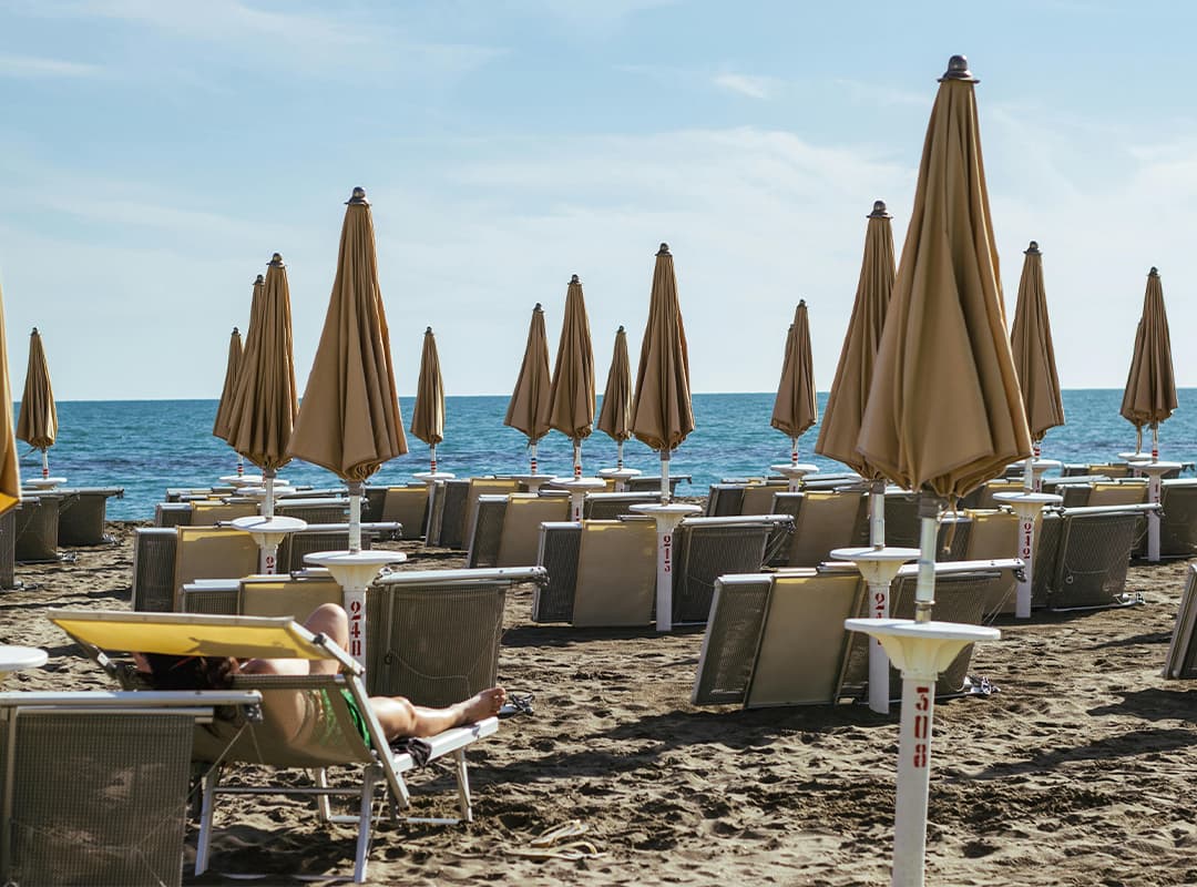 Popular resorts in Italy by the sea